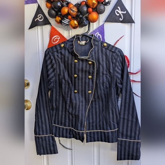 Minimi Jackets & Blazers - Minimi Jacket Black Striped Double Breasted